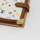 LOUIS VUITTON Multicolor Agenda PM Day Planner Cover White R21074 LV Auth 170796-7