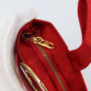 CELINE Rond Zakje Nylon Zakdoekenset Rood Goud Orig. 170797V-8