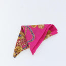 CELINE Circle Pouch Nylon Black Gold Auth 170798V-10