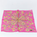 CELINE Circle Pouch Nylon Black Gold Auth 170798V-12