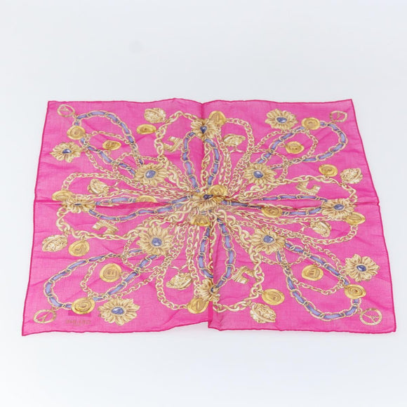 CELINE Circle Pouch Nylon Black Gold Auth 170798V