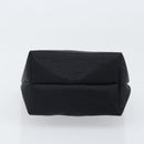 CELINE Circle Pouch Nylon Black Gold Auth 170798V-7