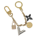 LOUIS VUITTON Chain Caleido V Charm Key Holder metal Gold M67379 LV Auth 170801-1
