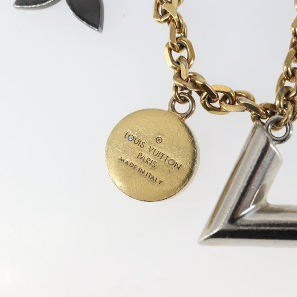 LOUIS VUITTON Chain Caleido V Charm Key Holder metal Gold M67379 LV Auth 170801