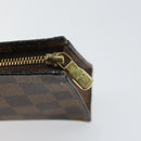 LOUIS VUITTON Damier Ebene Poche Toilette 15 Pouch N47548 LV Auth 170802V-9