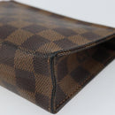 LOUIS VUITTON Damier Ebene Poche Toilette 15 Pouch N47548 LV Auth 170802V-7