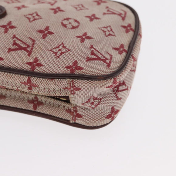 LOUIS VUITTON Monogram Mini Usu Digitaltasche Rot M60001 LV Auth 170804