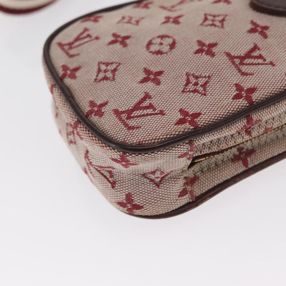 LOUIS VUITTON Monogram Mini Usu Digitaltasche Rot M60001 LV Auth 170804