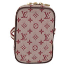 LOUIS VUITTON Monogram Mini Usu Digitaltasche Rot M60001 LV Auth 170804-13