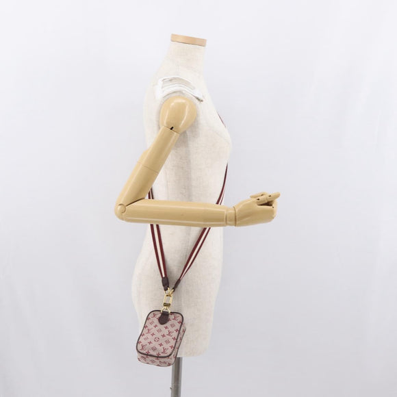 LOUIS VUITTON Monogram Mini Usu Digitaltasche Rot M60001 LV Auth 170804