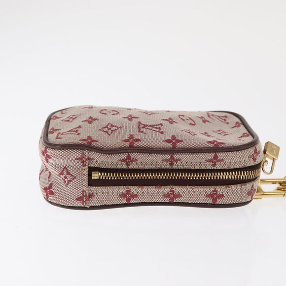 LOUIS VUITTON Monogram Mini Usu Digitaltasche Rot M60001 LV Auth 170804