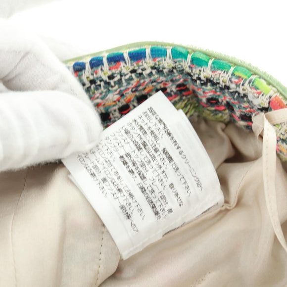 CHANEL Skirt Tweed Multicolor CC Auth 170807V
