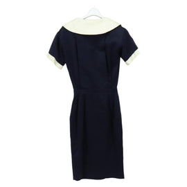 CHANEL One Piece Cotton Navy CC Auth 170808V - 0