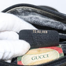GUCCI GG Supreme Web Sherry Line Tasche PVC Schwarz Gold 72 02 088 Auth 170825A-24