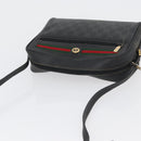 GUCCI GG Supreme Web Sherry Line Tasche PVC Schwarz Gold 72 02 088 Auth 170825A-6