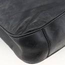 GUCCI Bamboo Shoulder Bag Leather 2way Black Gold 001 1781 1577 Auth 170828-15