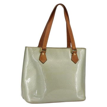 LOUIS VUITTON Monogram Vernis Houston Hand Bag Gris M91053 LV Auth 170831