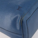 LOUIS VUITTON Epi Keepall 50 Boston Bag Blau M42965 LV Auth 170836-9