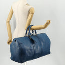 LOUIS VUITTON Epi Keepall 50 Boston Bag Blau M42965 LV Auth 170836-23