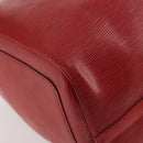 LOUIS VUITTON Epi Keepall 50 Boston Bag Red M42967 LV Auth 170837-13