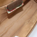 GUCCI GG Supreme Web Sherry Line Clutch Bag PVC Beige Gold 89 01 030 Auth 170838-16