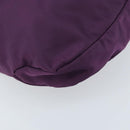 Salvatore Ferragamo Vala Shoulder Bag Nylon Purple Gold Auth 170840A-15