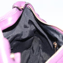 Salvatore Ferragamo Vala Shoulder Bag Nylon Purple Gold Auth 170840A-21