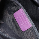 Salvatore Ferragamo Vala Shoulder Bag Nylon Purple Gold Auth 170840A-11