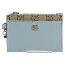 GUCCI GG Supreme Key Case PVC Light Blue 847916 Auth 170844SM-13