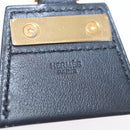 HERMES Mon Petit Kelly PM Necklace Leather Black Auth 170847M-17