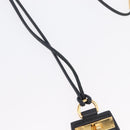 HERMES Mon Petit Kelly PM Necklace Leather Black Auth 170847M-4