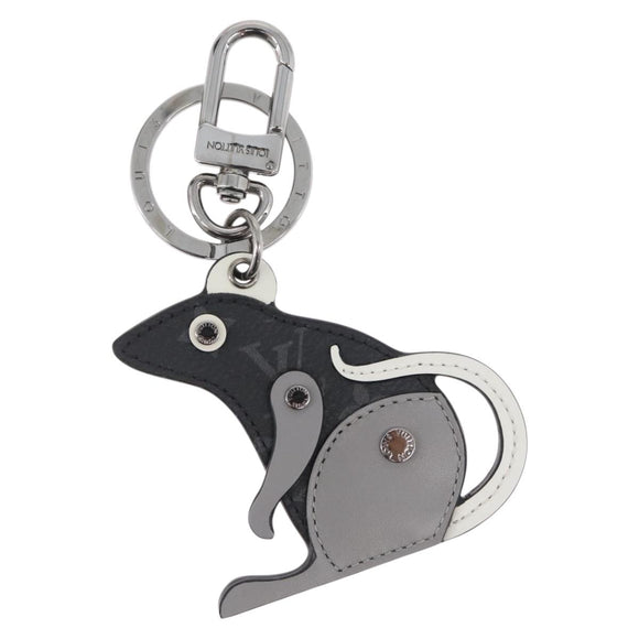 LOUIS VUITTON Monogram Eclipse Porte Cles LV Rat Charm M68835 LV Auth 170848M