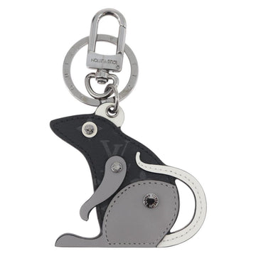 LOUIS VUITTON Monogram Eclipse Porte Cles LV Rat Charm M68835 LV Auth 170848M - 0