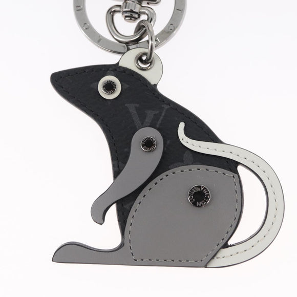 LOUIS VUITTON Monogram Eclipse Porte Cles LV Rat Charm M68835 LV Auth 170848M
