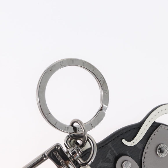 LOUIS VUITTON Monogram Eclipse Porte Cles LV Rat Charm M68835 LV Auth 170848M