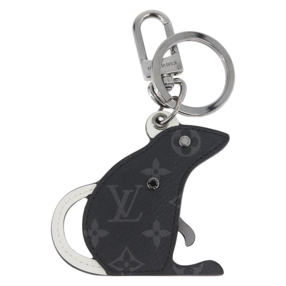 LOUIS VUITTON Monogram Eclipse Porte Cles LV Rat Charm M68835 LV Auth 170848M