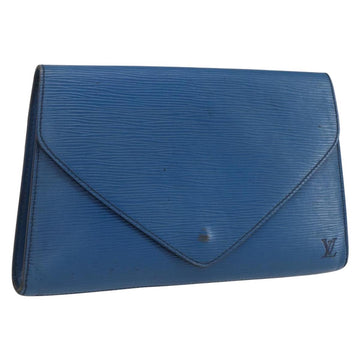 LOUIS VUITTON Epi Art Deco Clutch Bag Blue M52635 LV Auth 170851