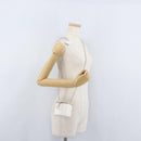 CHANEL Matelasse Chain Shoulder Bag Lamb Skin White Gold CC Auth 170857M-24