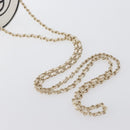 CHANEL Matelasse Chain Shoulder Bag Lamb Skin White Gold CC Auth 170857M-8