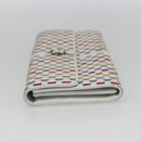 Salvatore Ferragamo Gancini Long Wallet Leather Multicolor Silver Auth 170860-3