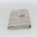 Salvatore Ferragamo Gancini Long Wallet Leather Multicolor Silver Auth 170860-4