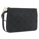 LOUIS VUITTON Mahina Selene PM Pouch Pouch Leather Black M94314 LV Auth 170872M-1