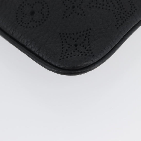 LOUIS VUITTON Mahina Selene PM Pouch Pouch Leather Black M94314 LV Auth 170872M