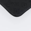 LOUIS VUITTON Mahina Selene PM Pouch Pouch Leather Black M94314 LV Auth 170872M-15