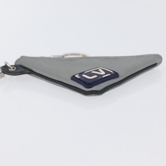 LOUIS VUITTON Monogram Satellite Porte Cles Pouch Silver MP2217 LV Auth 170875