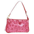 LOUIS VUITTON Cosmic Blossom Pochette Accessoires Pouch Pink M93166 Auth 170877V-1