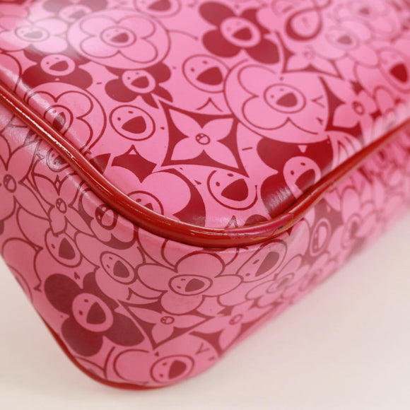 LOUIS VUITTON Cosmic Blossom Pochette Accessoires Pouch Pink M93166 Auth 170877V