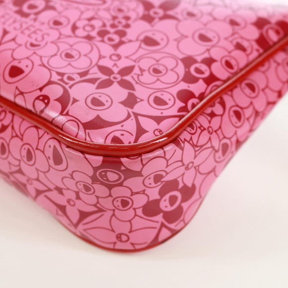 LOUIS VUITTON Cosmic Blossom Pochette Accessoires Pouch Pink M93166 Auth 170877V
