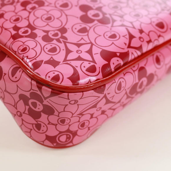 LOUIS VUITTON Cosmic Blossom Pochette Accessoires Pouch Pink M93166 Auth 170877V