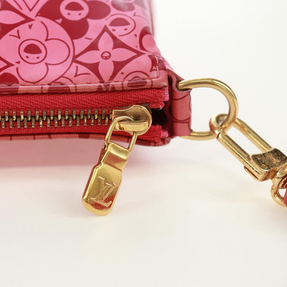LOUIS VUITTON Cosmic Blossom Pochette Accessoires Pouch Pink M93166 Auth 170877V